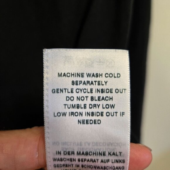 True Religion Y2K Mens S Black Red Long-Sleeve Rugby Polo Shirt Embroidered Logo - Picture 6 of 10